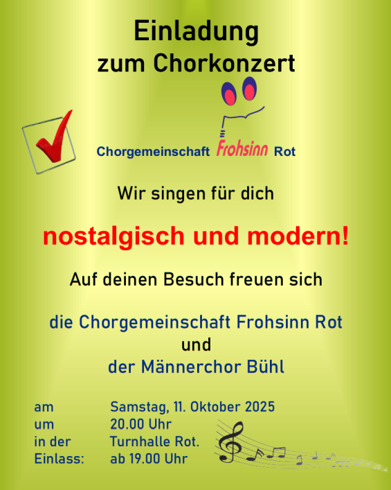 Einladung Jahreskonzert 11.10.25